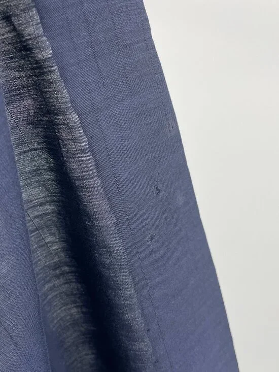 Vintage 60s Blue Fit & Flare Midi Dress Union Made Metal Zipper Retro S/M - Picture 10 of 10